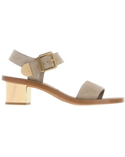 Chloé Sandalias elegantes para el verano - Metálico