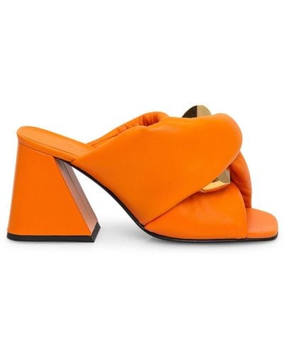 JW Anderson Shoes > heels > heeled mules - Orange