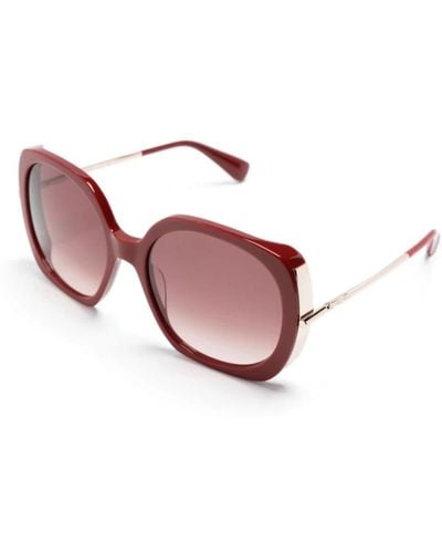 Max Mara Rote sonnenbrille, vielseitig und stilvoll - Pink