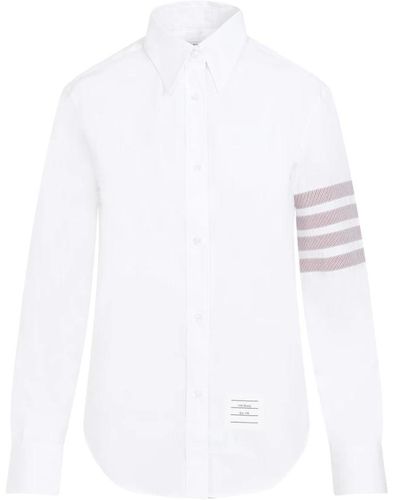 Thom Browne Easy fit point collar shirt - Bianco