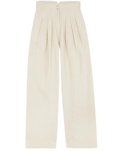 Cortana Wide Trousers - Natural