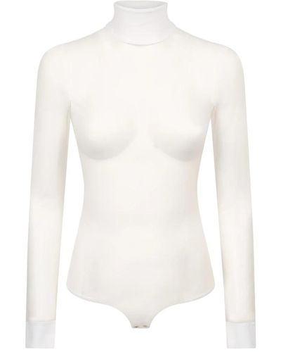 Burberry Body elegante semitransparente - Blanco