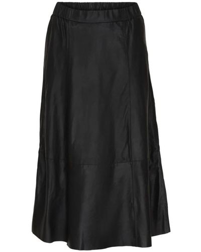 Btfcph Leather Skirts - Black