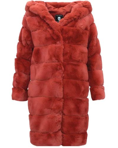 Gentile Bellini Faux Fur & Shearling Jackets - Red