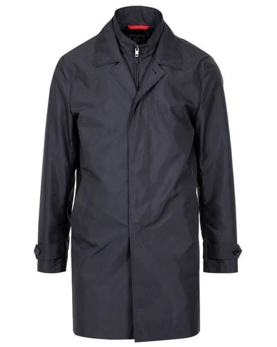 Fay Single-Breasted Coats - Blau