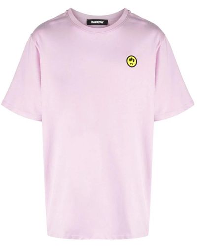 Barrow Pink lavander jersey t-shirt,schwarzes jersey t-shirt
