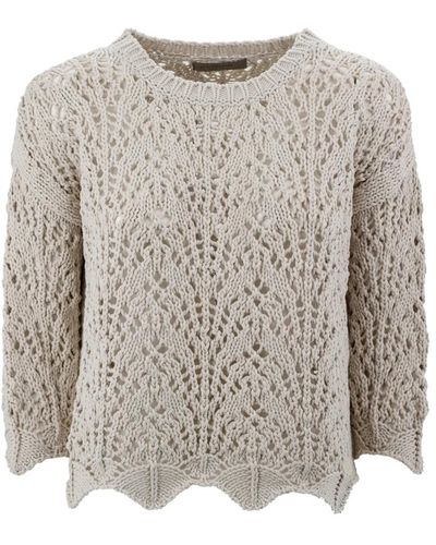 D.exterior Round-neck knitwear - Grau
