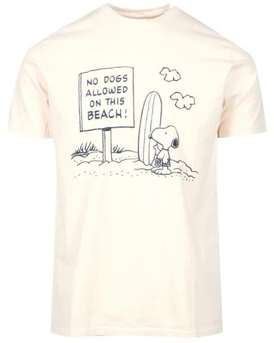 Roy Rogers R peanuts print baumwoll t-shirt - Weiß