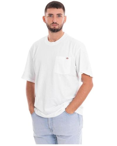 Dickies Taschen kurzarm t-shirt für männer - Weiß