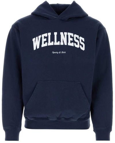Sporty & Rich Marineblauer wellness ivy sweatshirt