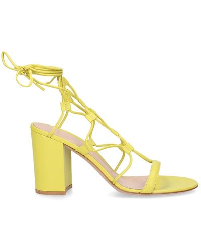 Gianvito Rossi High Heel Sandals - Yellow