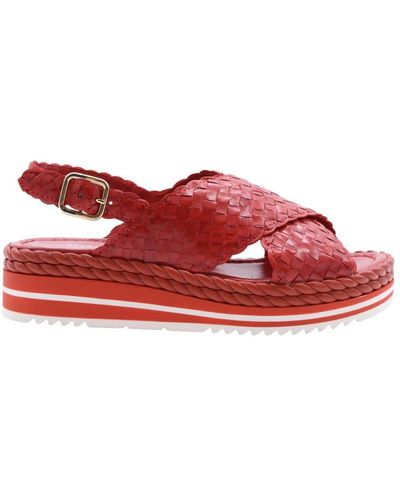 Pons Quintana Flat Sandals - Red