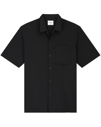 OLAF HUSSEIN Short Sleeve Shirts - Black