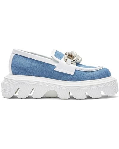 Casadei Generation C Denim Loafers - Blu