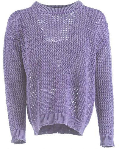 AMISH Knitwear > round-neck knitwear - Violet