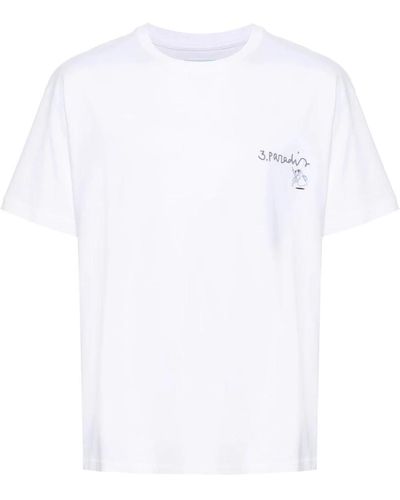 3.PARADIS Weiße t-shirts und polos