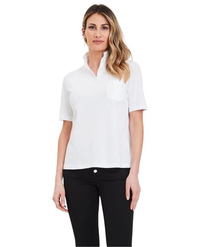 Gran Sasso Camiseta polo con bolsillo - Blanco