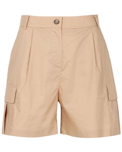 Kaos Shorts de algodón de cintura alta con bolsillos - Neutro