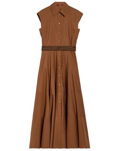 Max Mara Studio Shirt dresses - Marrón