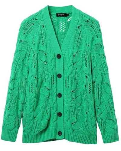 Desigual Cárdigan y chaquetas de punto - Verde