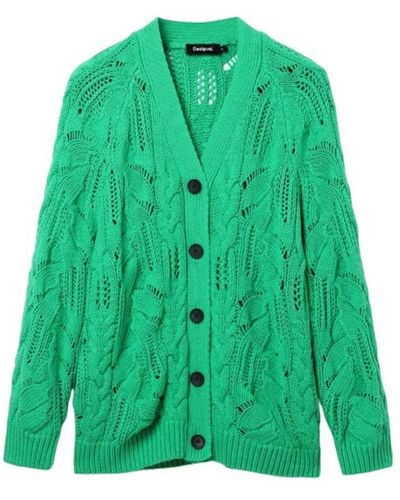 Desigual Knitwear > cardigans - Vert