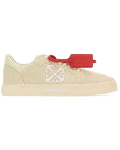 Off-White c/o Virgil Abloh Sand canvas low top sneakers - Pink