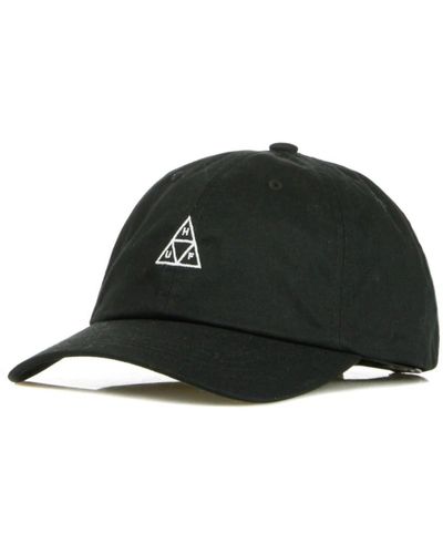 Huf Essential cap mit gebogenem schirm - Schwarz