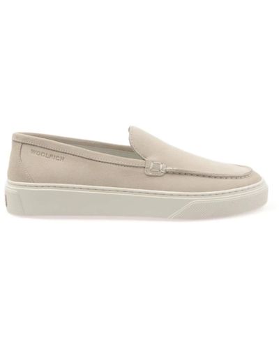 Woolrich Shoes > flats > loafers - Gris