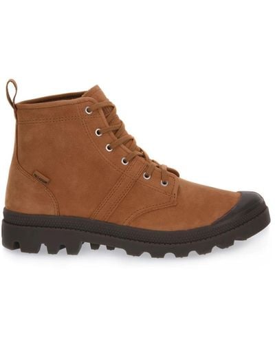 Palladium Lace-Up Boots - Brown