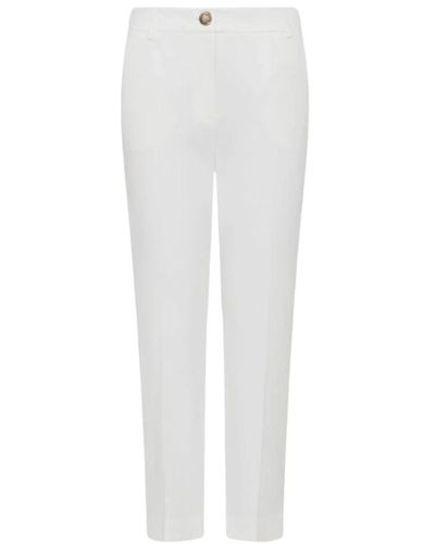 Marella Trousers > slim-fit trousers - Blanc