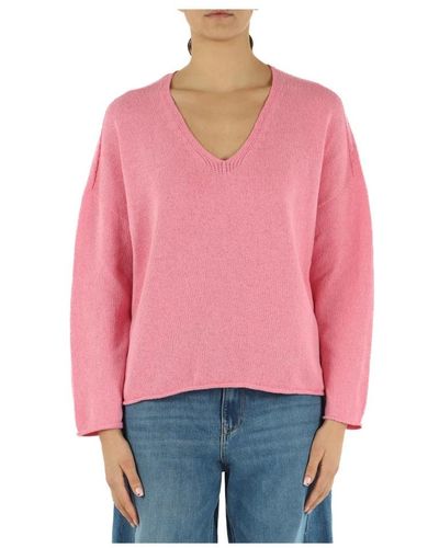 Replay V-Neck Knitwear - Red
