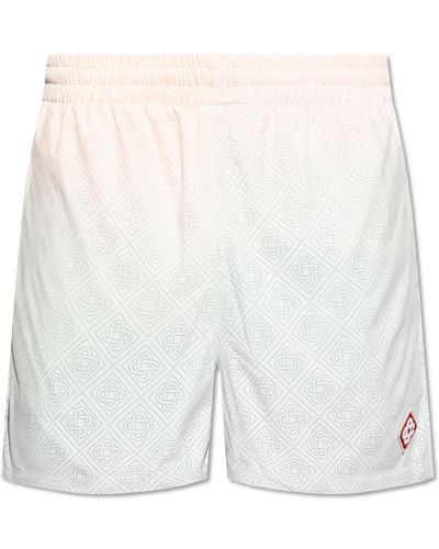 Casablanca Shorts mit logo - Weiß