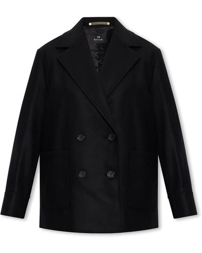 PS by Paul Smith Coats > double-breasted coats - Noir