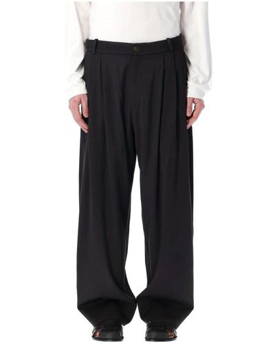 Studio Nicholson Trousers > wide trousers - Noir