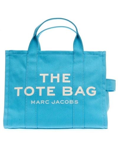 Marc Jacobs Bolso tote de algodón con detalle de logo - Azul