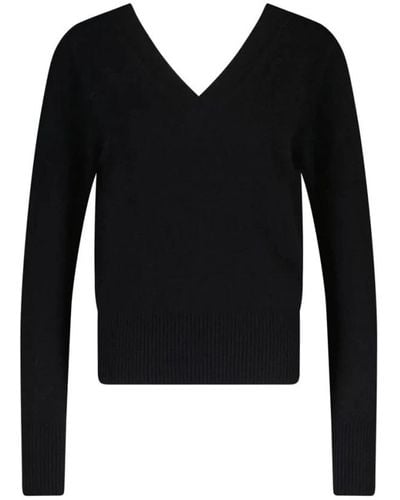 Van Kukil V-Neck Knitwear - Black