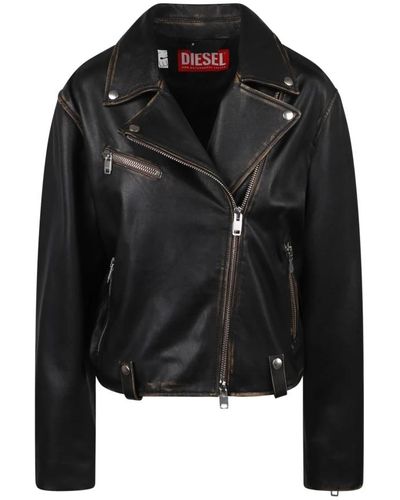 DIESEL Jackets > leather jackets - Noir