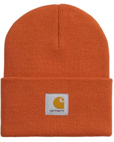 Carhartt Acryl watch hat in brick - Orange