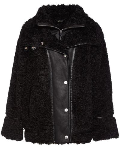 OOF WEAR Faux Fur & Shearling Jackets - Black