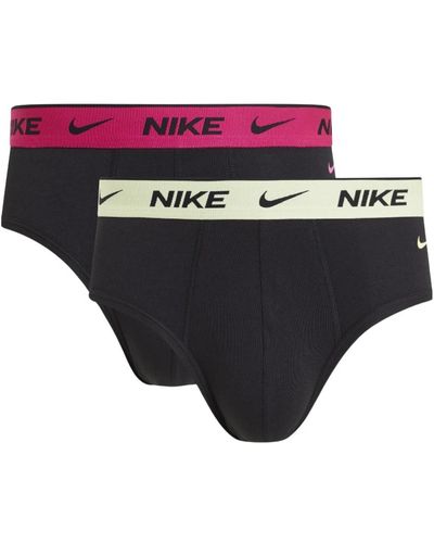 Nike Set di slip eleganti e comode con elastico logato in vita - Nero