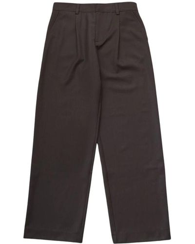 Soulland Trousers > cropped trousers - Gris