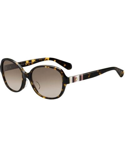 Kate Spade Cailee/f/s sonnenbrille, dunkles havana/braun verlaufend - Schwarz