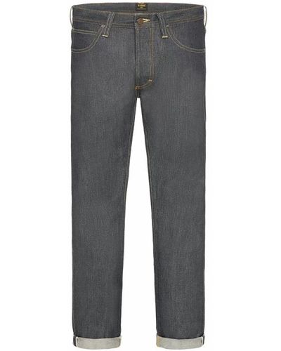 Lee Jeans Jeans premium standard fit con bordo giapponese e tessuto - Grigio