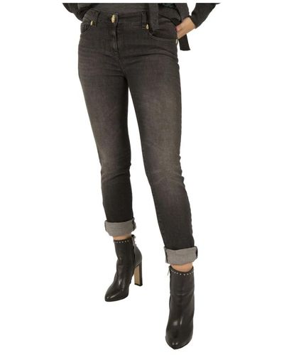 Class Roberto Cavalli Jeans skinny gris sombreado - Negro