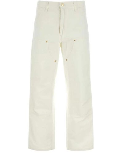 Carhartt Pantalone in denim bianco con ginocchio doppio - Neutro