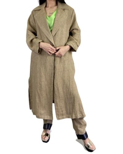 Diega Coats > single-breasted coats - Vert