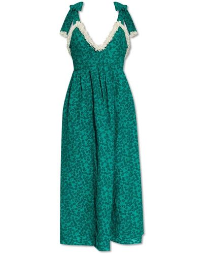 Custommade• Dresses > day dresses > midi dresses - Vert
