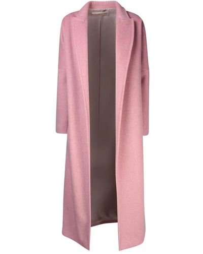 Blanca Vita Single-Breasted Coats - Pink