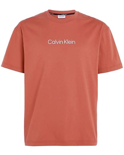 Calvin Klein T-shirt in cotone organico - Arancione