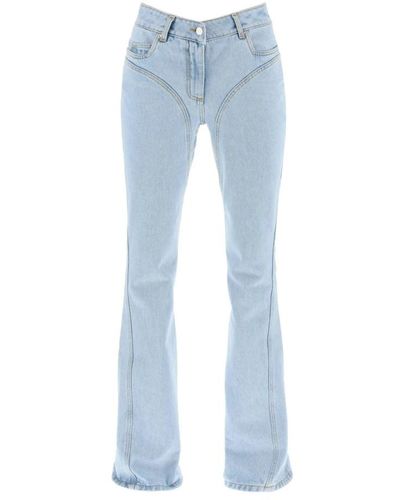 Mugler Skinny flared jeans - Blu